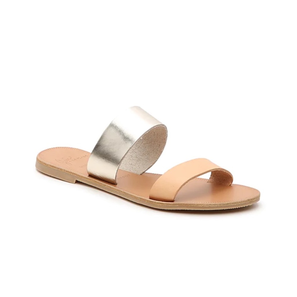 Joie Sable Sandal in beige/silver